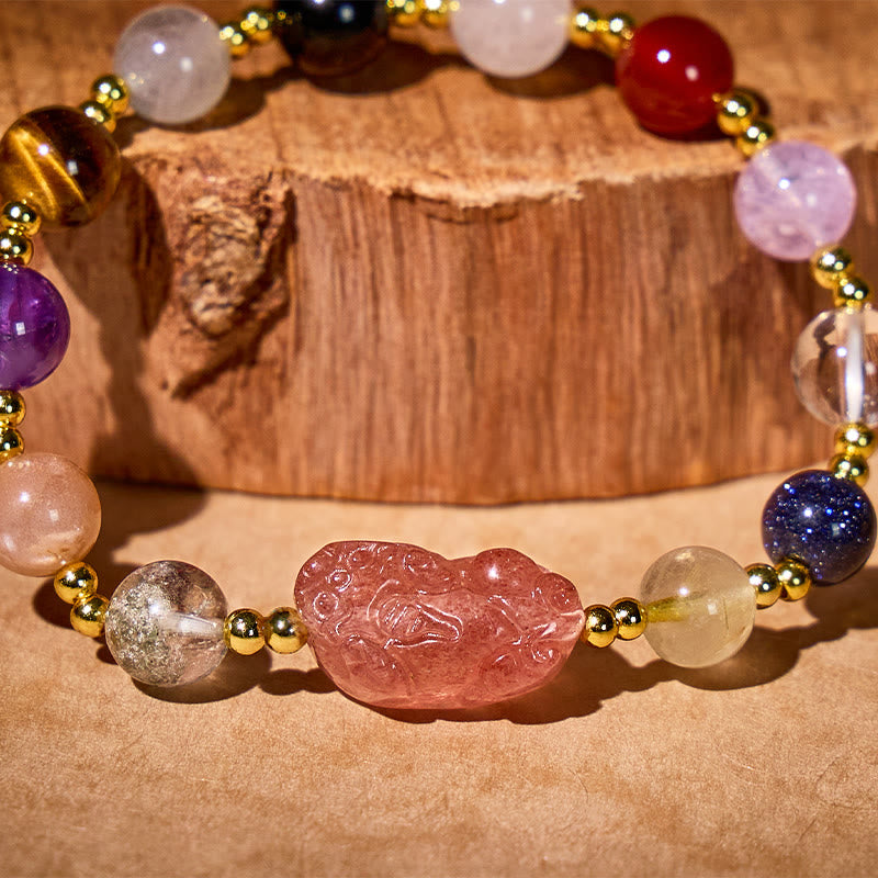 FuAttract Luck, Love & Success Bracelet – Pixiu + Multi-Stone Energy Harmony - image 6