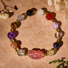 FuAttract Luck, Love & Success Bracelet – Pixiu + Multi-Stone Energy Harmony - 8mm - image 0