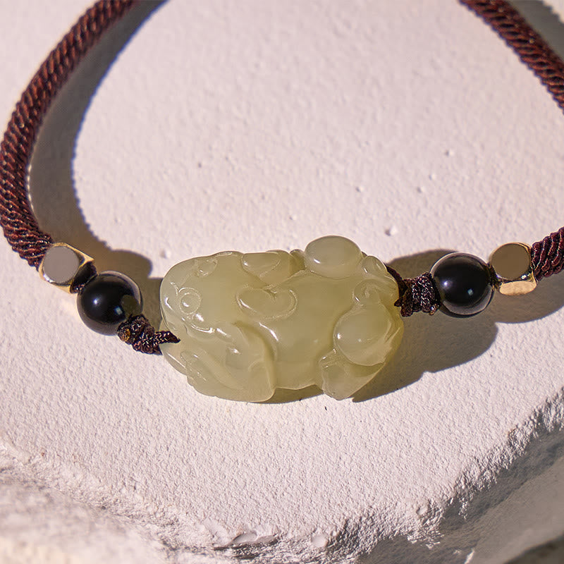 FuAttract Wealth & Protection Hetian Jade Bracelet with Pixiu - image 4