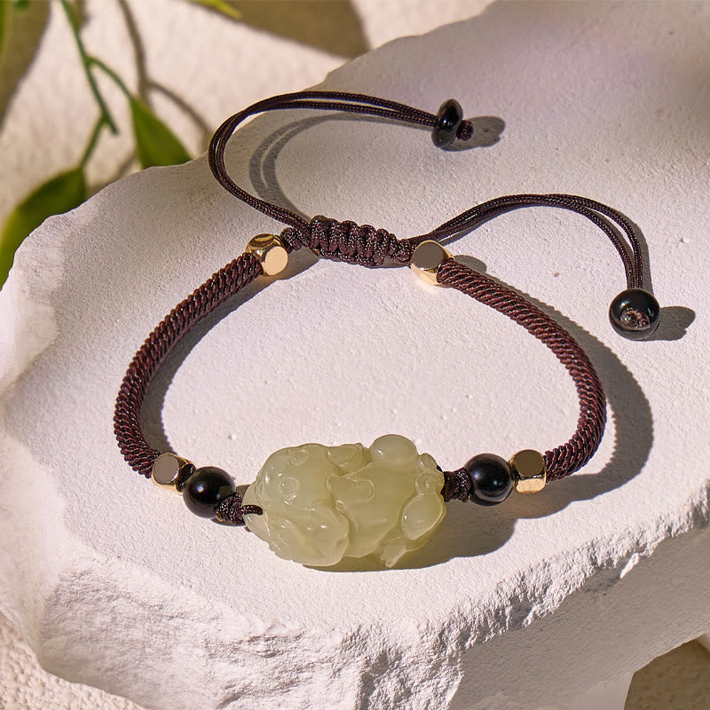 FuAttract Wealth & Protection Hetian Jade Bracelet with Pixiu - image 2
