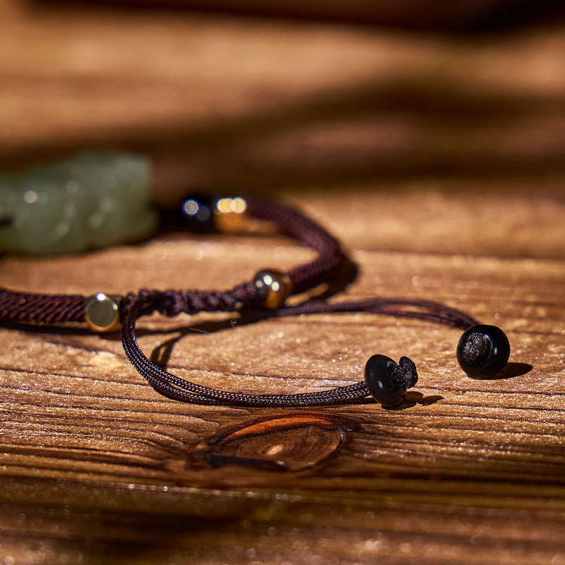 FuAttract Wealth & Protection Hetian Jade Bracelet with Pixiu - image 5