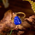 FuAttract Wisdom & Wealth Lapis Lazuli Pixiu Coin 925 Silver Ring - image 1