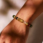 FuAttract Luck and Prosperity Multi-Color Agate Pixiu Bracelet with Om Mani Padme Hum Beads - image 3