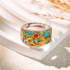 FuAttract Wealth Amplifier – Hollow Coin Pixiu Charm & Pixiu Abacus Ring - Ring - image 1