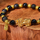 FuAttract Feng Shui Sterling Silver Pi Xiu Bracelet with Matte Black Onyx Fu Charm  - image 6