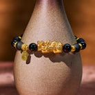 FuAttract Feng Shui Sterling Silver Pi Xiu Bracelet with Matte Black Onyx Fu Charm  - image 1