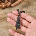 FuAttract Wealth Protection Amulet – Hand Holding Pixiu in Black Obsidian Beads Necklace - image 2
