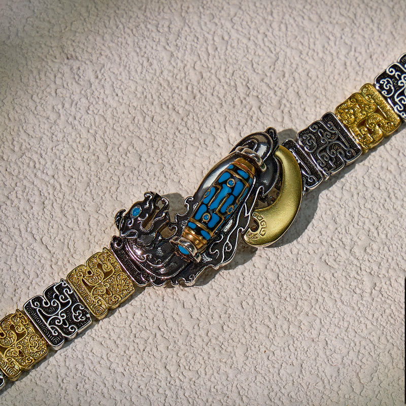 FuAttract Fortune Guardian Bracelet – Pixiu + Nine-Eyed Dzi Bead - image 8