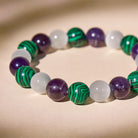 FuAttract Triple Healing Bracelet – Amethyst, Cat's Eye, Malachite with Pixiu for Prosperity - image 7
