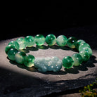 FuAttract Verdant Whisper – Bracelet of Gentle Abundance Moss Chalcedony & Jade - 10mm - image 0