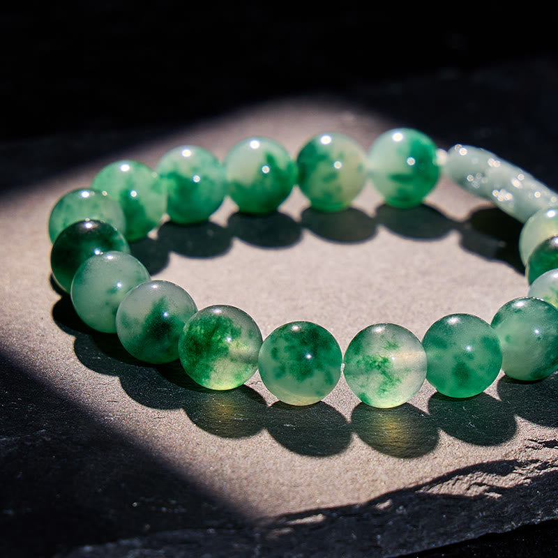 FuAttract Verdant Whisper – Bracelet of Gentle Abundance Moss Chalcedony & Jade - image 2