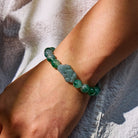 FuAttract Verdant Whisper – Bracelet of Gentle Abundance Moss Chalcedony & Jade - image 4