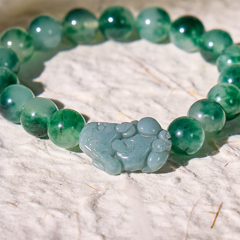 FuAttract Verdant Whisper – Bracelet of Gentle Abundance Moss Chalcedony & Jade - image 5