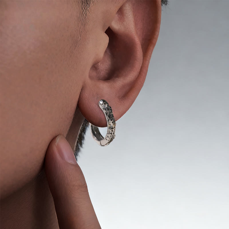 FuAttract Wealth Protection Silver Huggie Earrings – Pixiu Energy - image 2