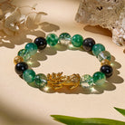 FuAttract Verdant Fortune - Green Phantom & Obsidian Pixiu Bracelet - image 4