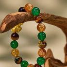 FuAttract Abundance & Prosperity Bracelet with Pixiu Tiger Eye, Green Agate & Citrine Pyramid - image 5