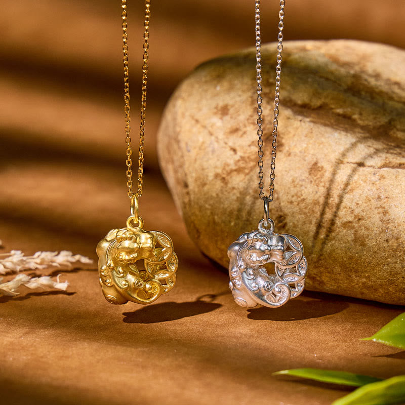 FuAttract Wealth & Protection Necklace – Pixiu Coin Amulet - image 4