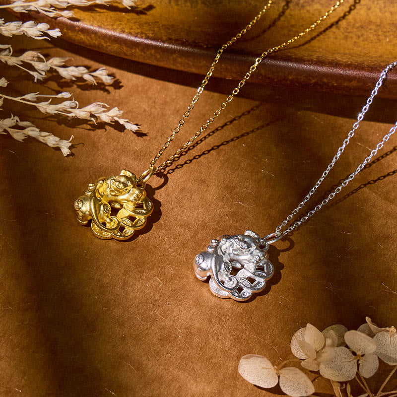 FuAttract Wealth & Protection Necklace – Pixiu Coin Amulet - image 0