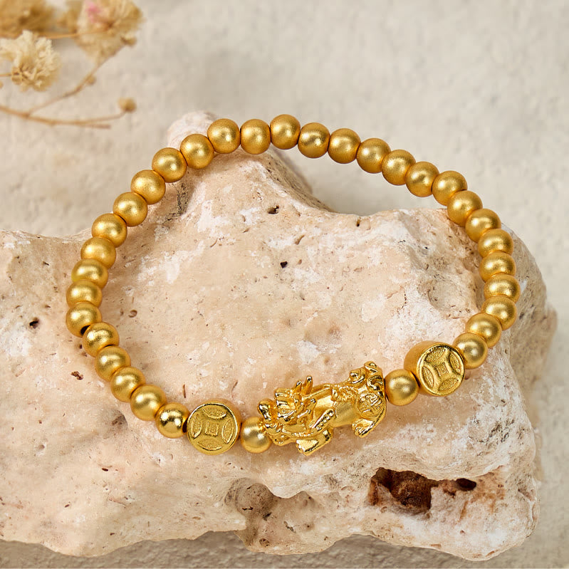 FuAttract Manifest Abundance Bracelet with Brass Pixiu Charm - image 1