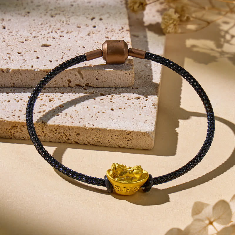 FuAttract Lucky Wealth Pixiu Magnetic Bracelet – Attract Wealth & Success - Black - 8.3in/21cm - image 0