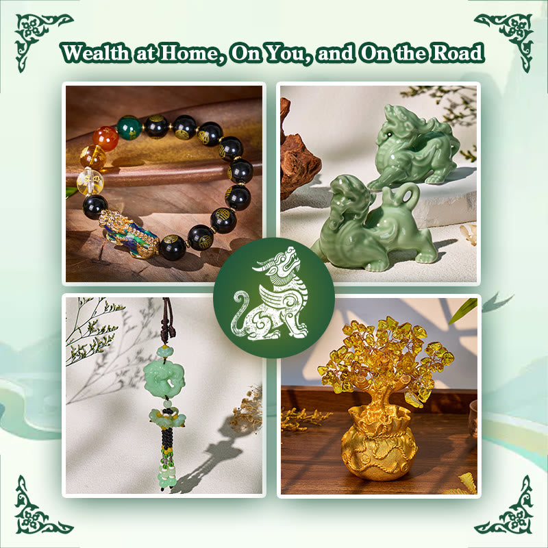 FuAttract Wealth at Home, On You, and On the Road - Four-Piece Guardian Set - Four-Piece Guardian Set - image 0