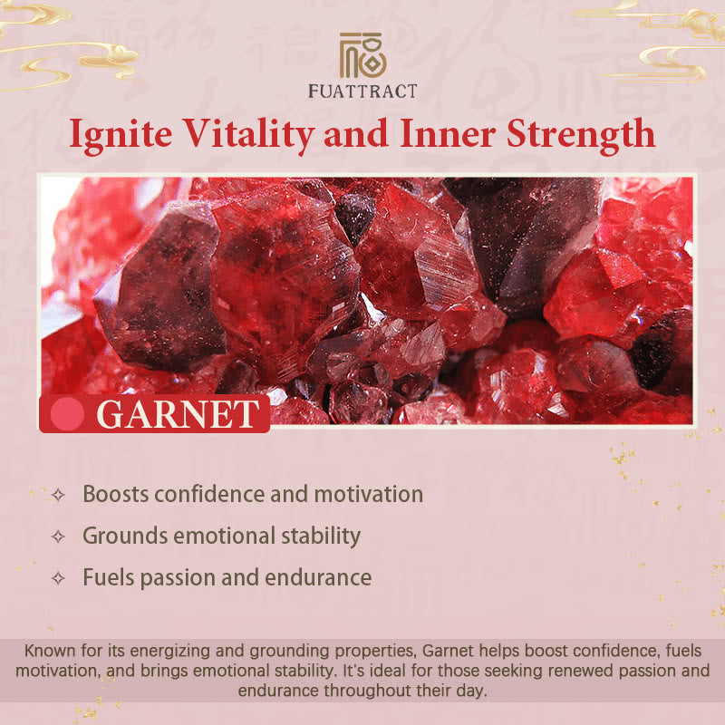 FREE Today: Wealth & Protection Garnet Pixiu Blessing Mantra Ring - image 9