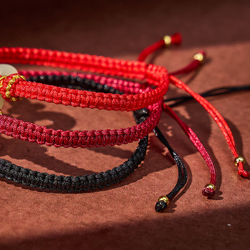 FuAttract Protection & Blessing Hetian Jade Ping An Buckle Red String Bracelet - image 19