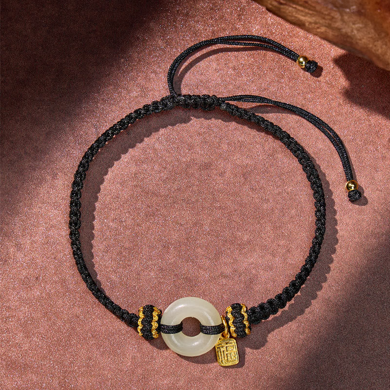 FuAttract Protection & Blessing Hetian Jade Ping An Buckle Red String Bracelet - image 18