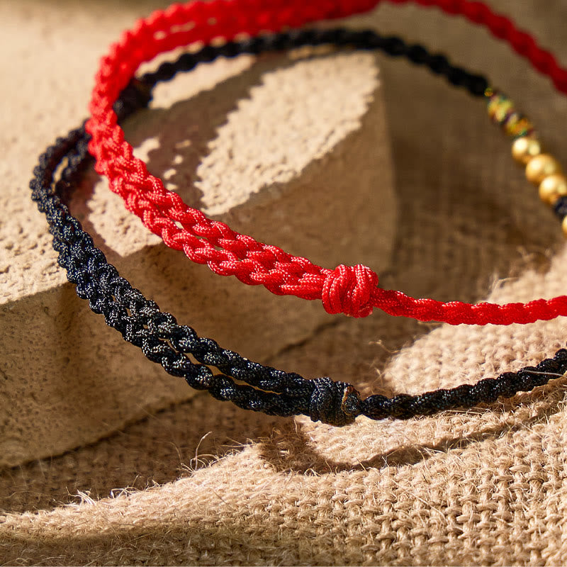 FuAttract Tibetan Lucky Protection Braided Cord Blessing Bracelet with Gold Accents - image 12