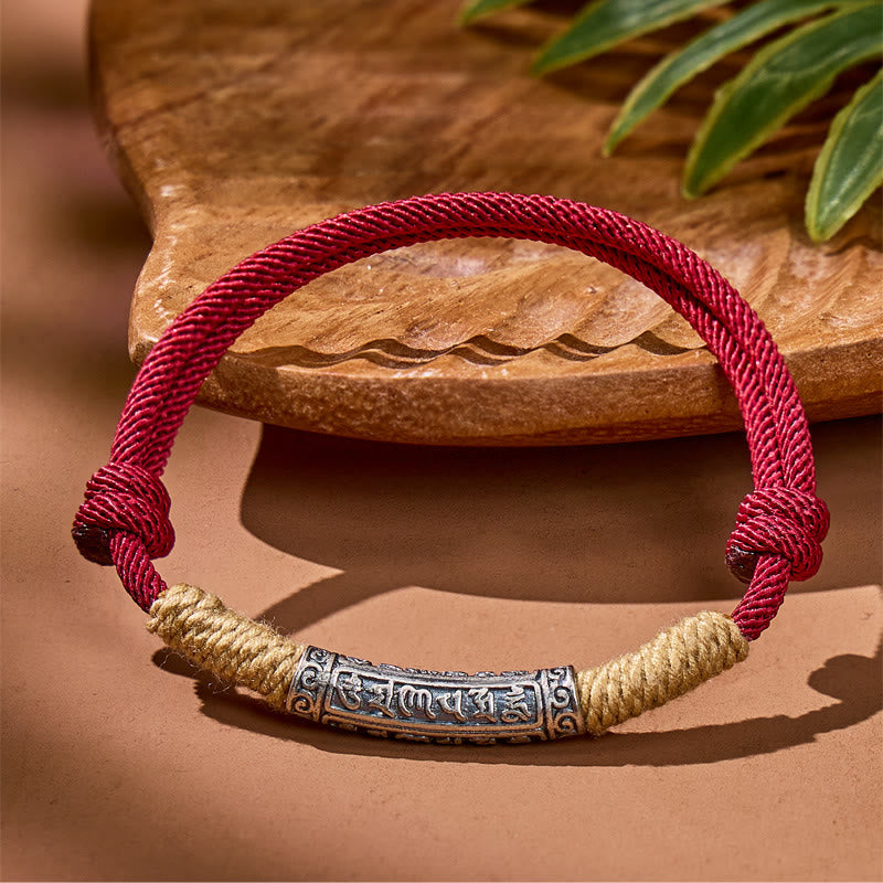 FuAttract Spiritual Energy Om Mani Padme Hum Adjustable Braided Rope Bracelet - image 9