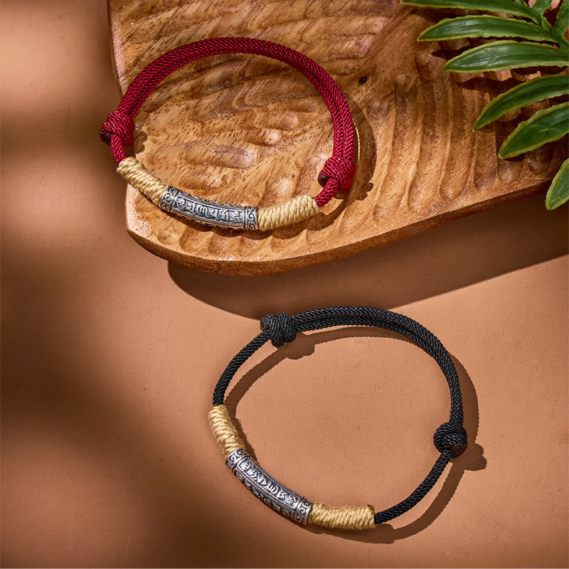 FuAttract Spiritual Energy Om Mani Padme Hum Adjustable Braided Rope Bracelet - image 4