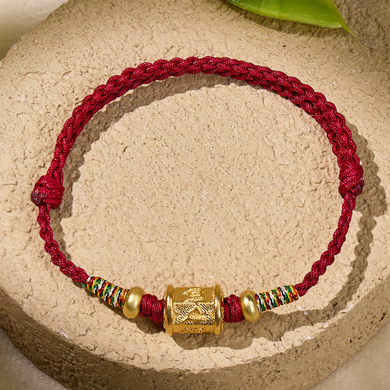 FuAttract Harmony Bloom Lotus Bead Red String Bracelet - image 2