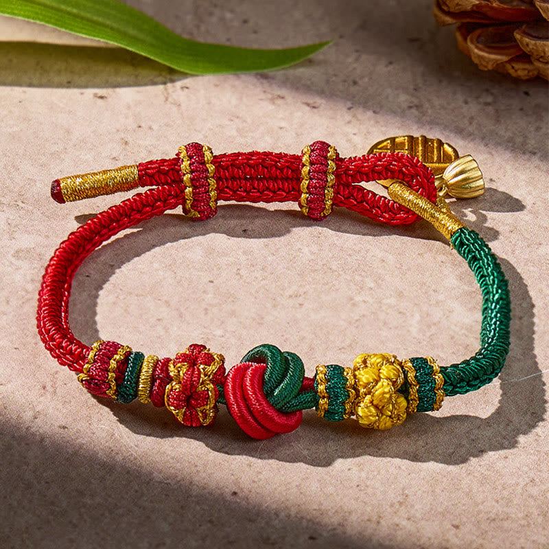 FuAttract Fortune Harmony Ruyi Knot Red String Bracelet - String - image 0