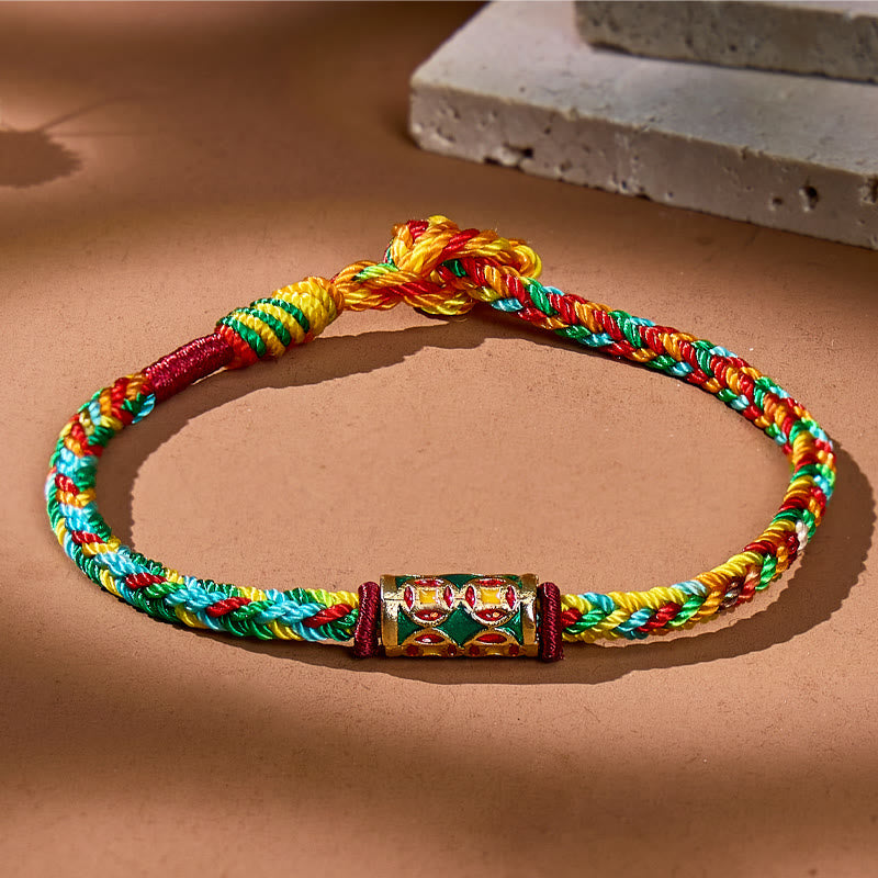 FuAttract Tibetan Fortune Weave Knot Red String Bracelet - 7.5in/19cm - image 0