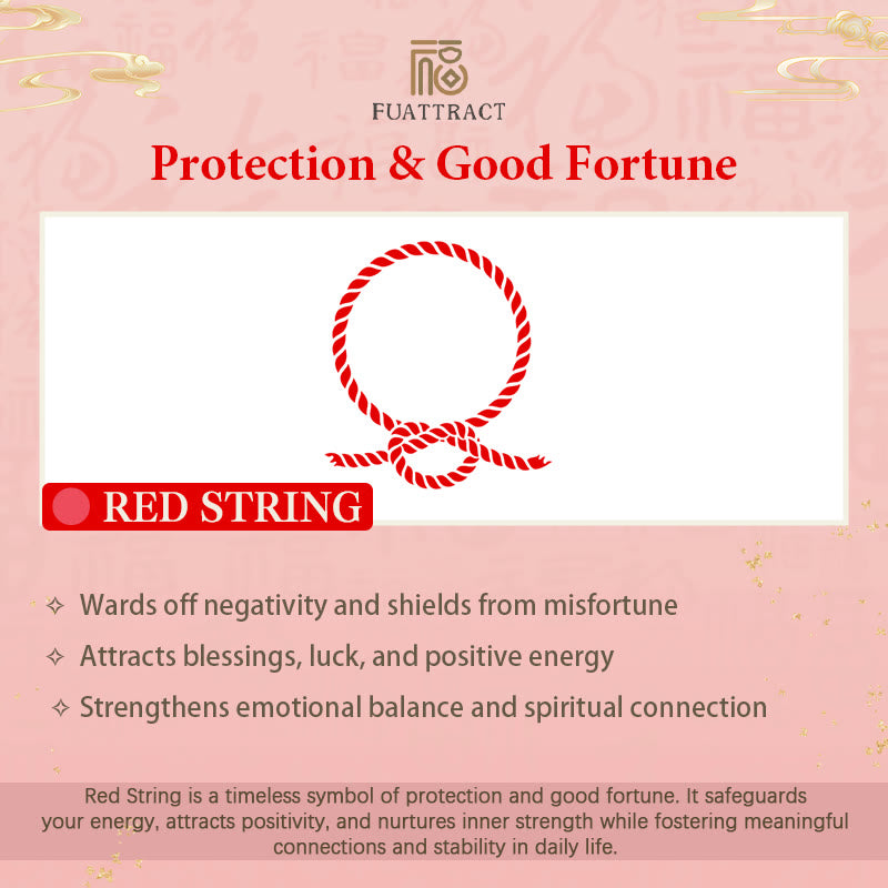 FuAttract Serene Aquamarine Ping An Buckle Red String Bracelet - image 8