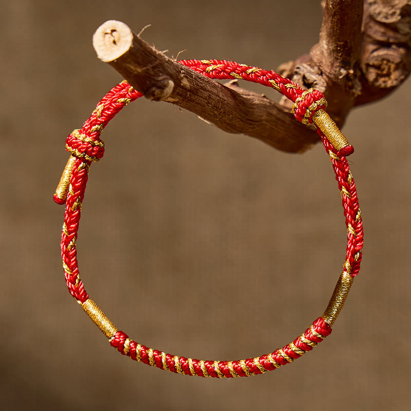 FuAttract Hand-woven Red String Protection Bracelet - String - image 0