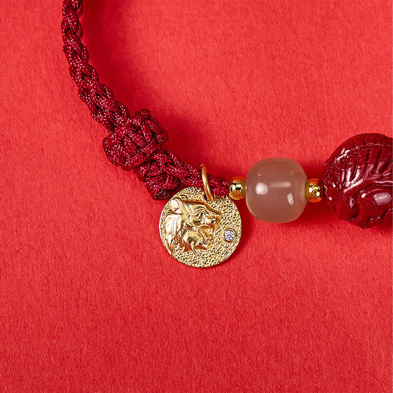 FuAttract Wealth Protection Cinnabar Pixiu & Hetian Jade Red String Chinese Zodiac Bracelet - image 8