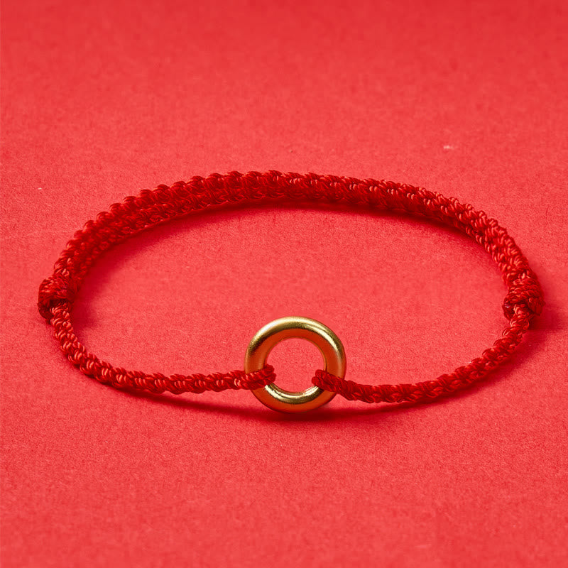 FuAttract Prosperity & Protection Red String Ping An Buckle Bracelet - Red - image 7