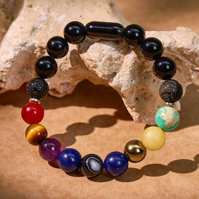 FuAttract Feng Shui Super 9 Chakra Natural Stone Bracelet - image 2