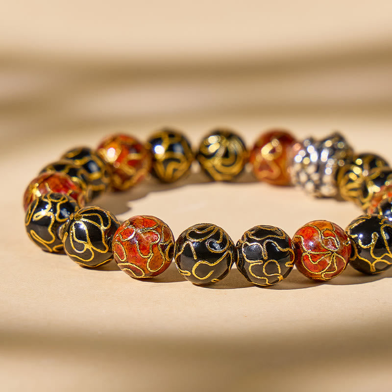 FuAttract Feng Shui Prosperity Pixiu Cloisonné beaded bracelet - image 5