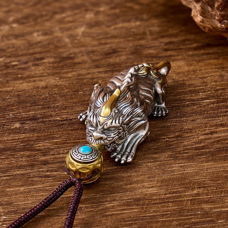 FuAttract Prosperity & Luck Metal Pixiu Necklace – Feng Shui Guardian Pendant - Pixiu - image 0