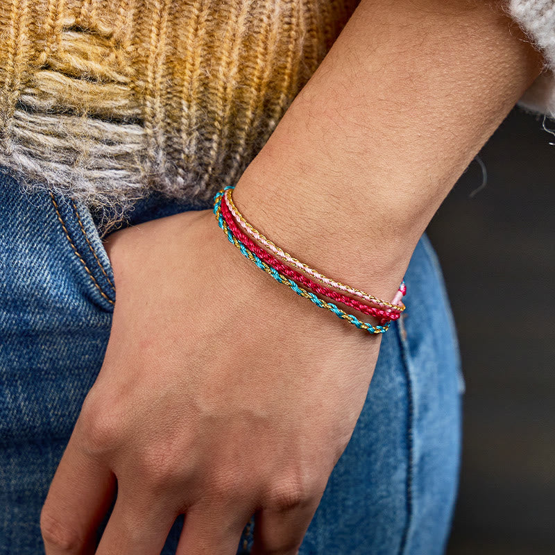 FuAttract Good Fortune Handmade Braided Cord Bracelet - image 13