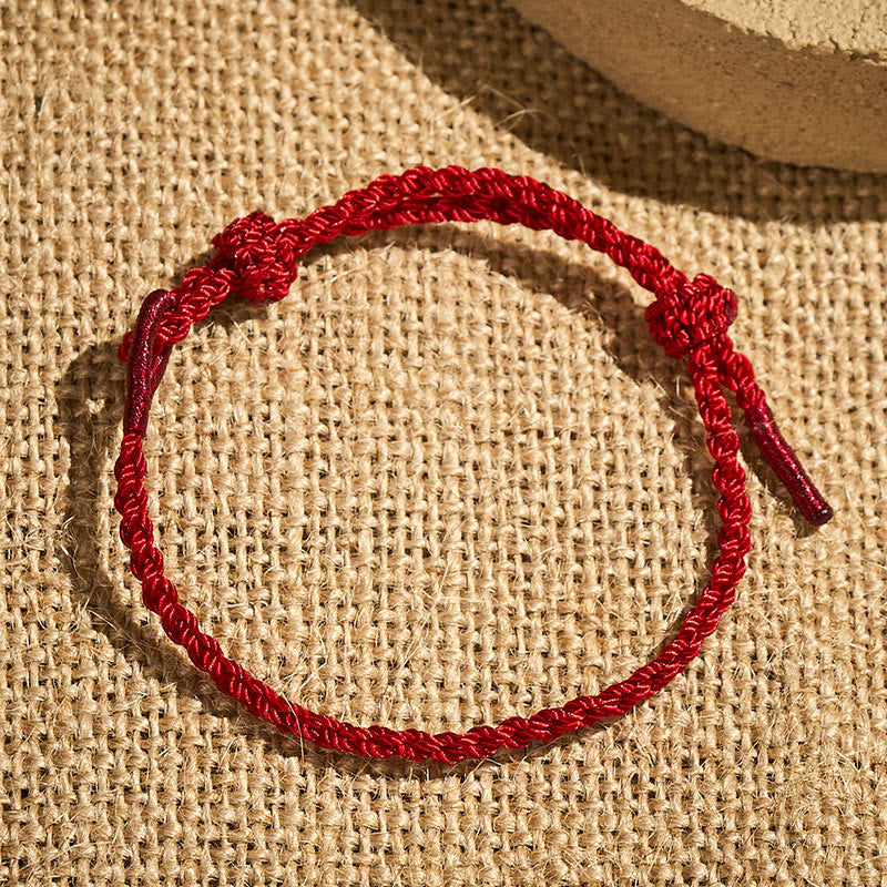 FuAttract Spiritual Red String Bracelet for Good Fortune & Safe Energy - 5.5-8.3in/14-21cm - image 0
