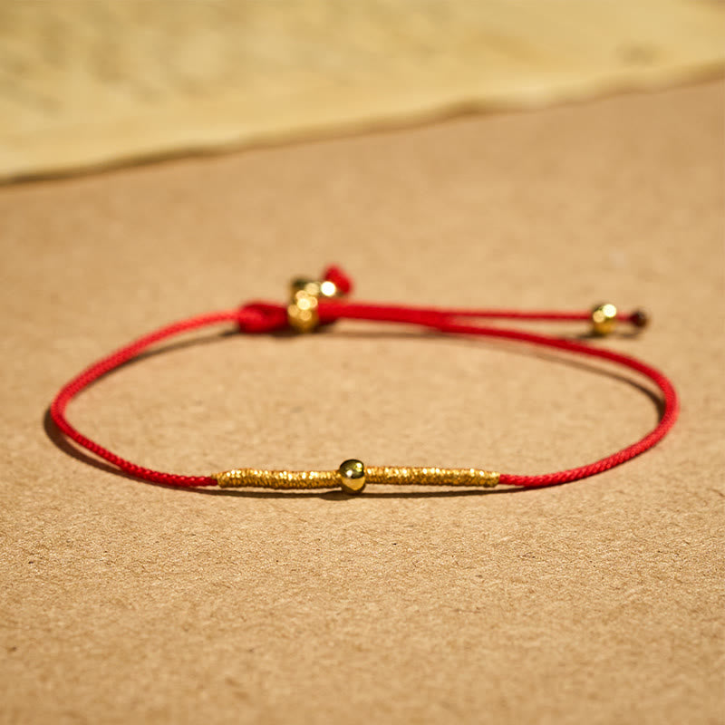 FuAttract Lucky Red String Protection Bracelet – Adjustable Good Fortune Charm for Daily Blessings - Red - image 6