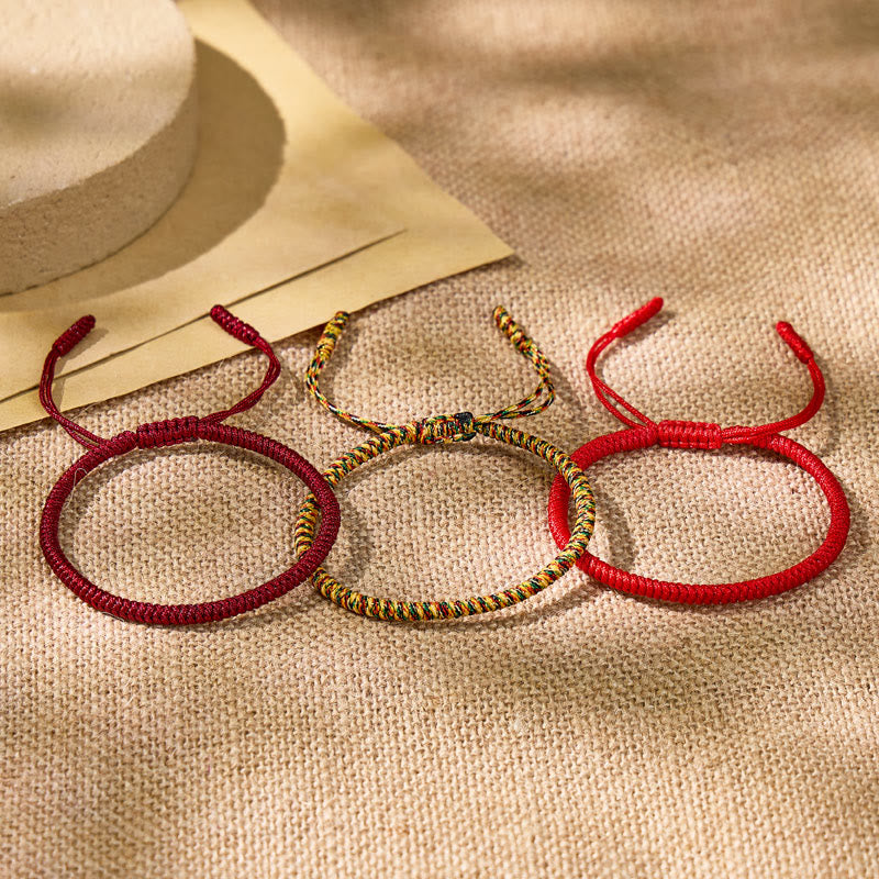 FuAttract Feng Shui Talisman Tibetan Buddhist Knot Lucky Rope Bracelet - image 1
