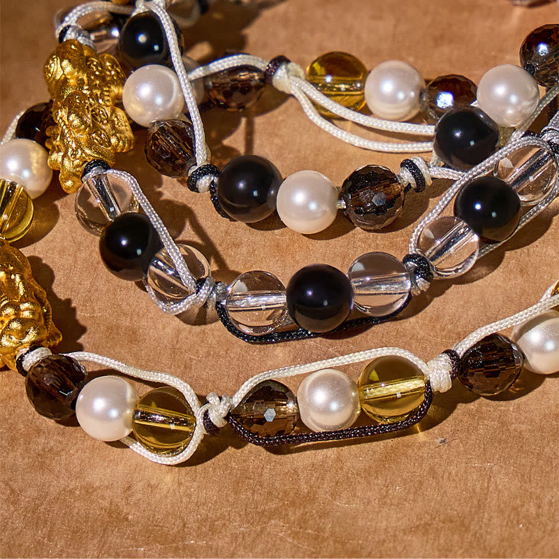 FuAttract Silver Pixiu Guardian Bracelet – Multi‑Gem Protection - image 6