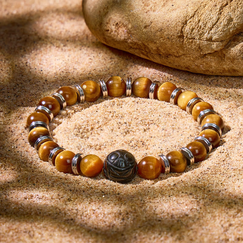 FuAttract Courageous Soul - Wealth Attraction Tiger's Eye Golden Obsidian Pixiu Bracelet - image 2