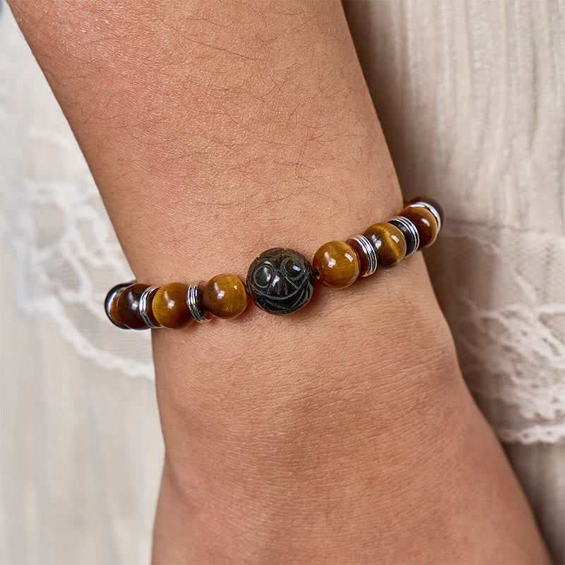 FuAttract Courageous Soul - Wealth Attraction Tiger's Eye Golden Obsidian Pixiu Bracelet - image 3