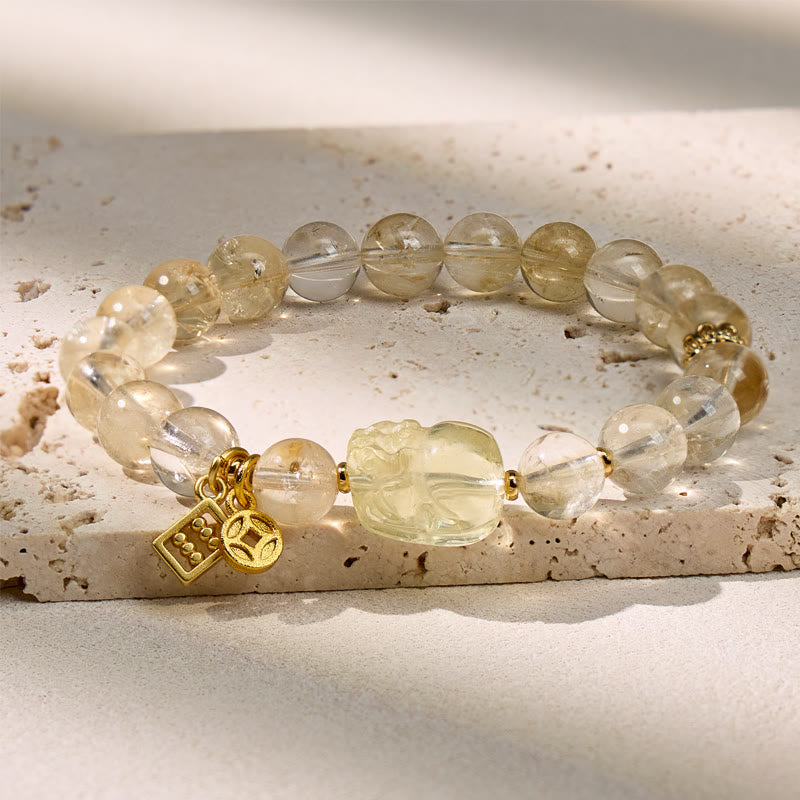 FuAttract Abundance & Success Money Luck Citrine Pixiu Bracelet - image 2