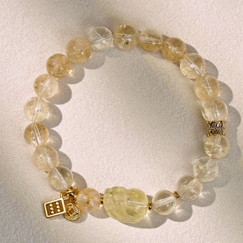 FuAttract Abundance & Success Money Luck Citrine Pixiu Bracelet - image 1